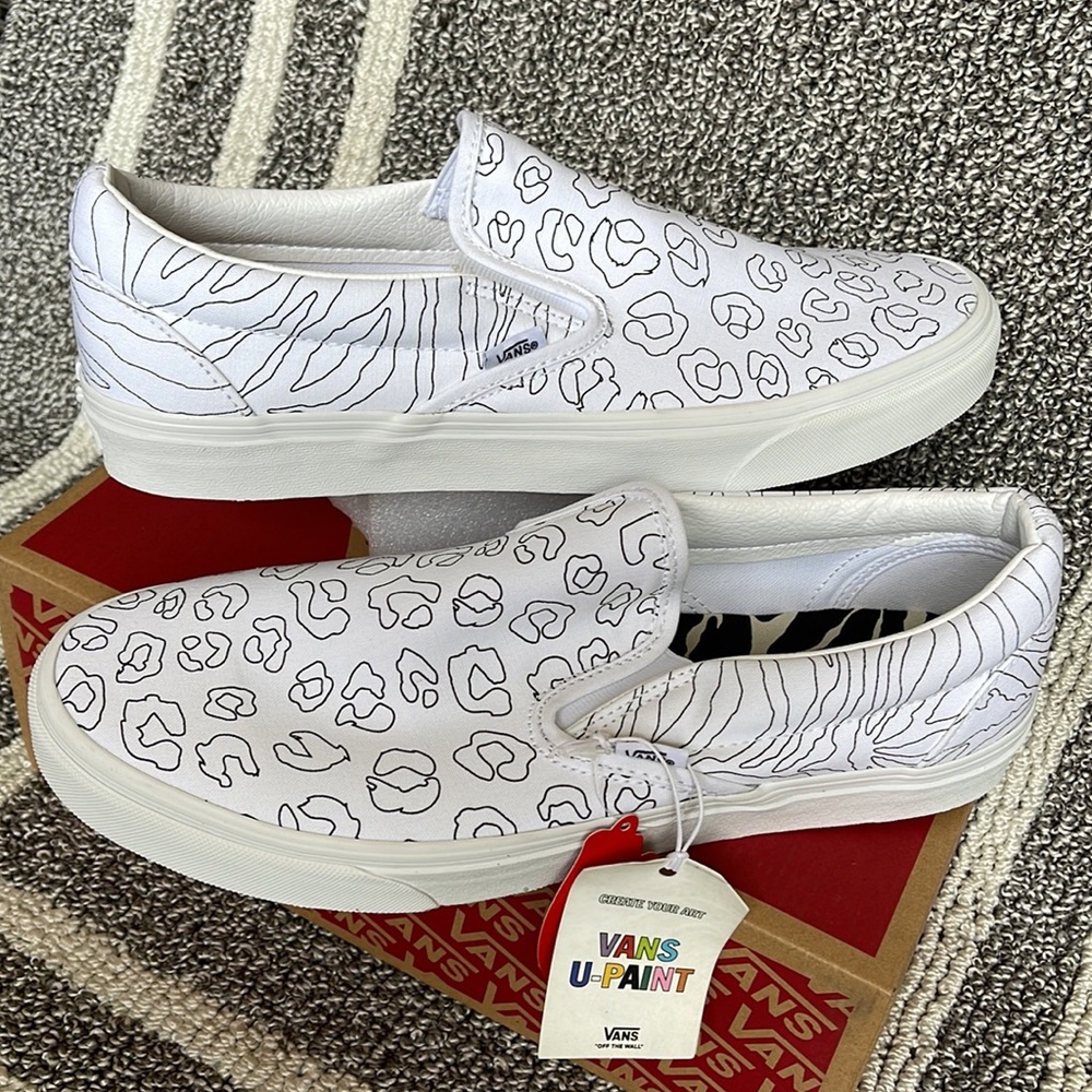 Vans Classic Slip-On U-Paint Leopard/Zebra WMNS - Picture 2 of 16